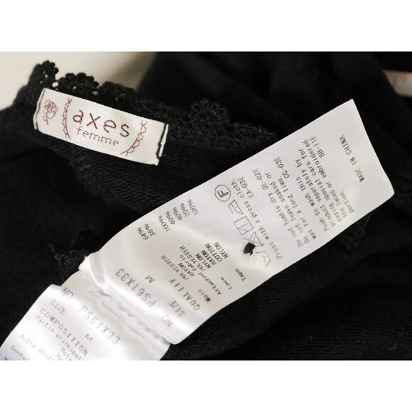 Black Lace Trim Cardigan 🦇 AXES FEMME - Picture 8 of 8